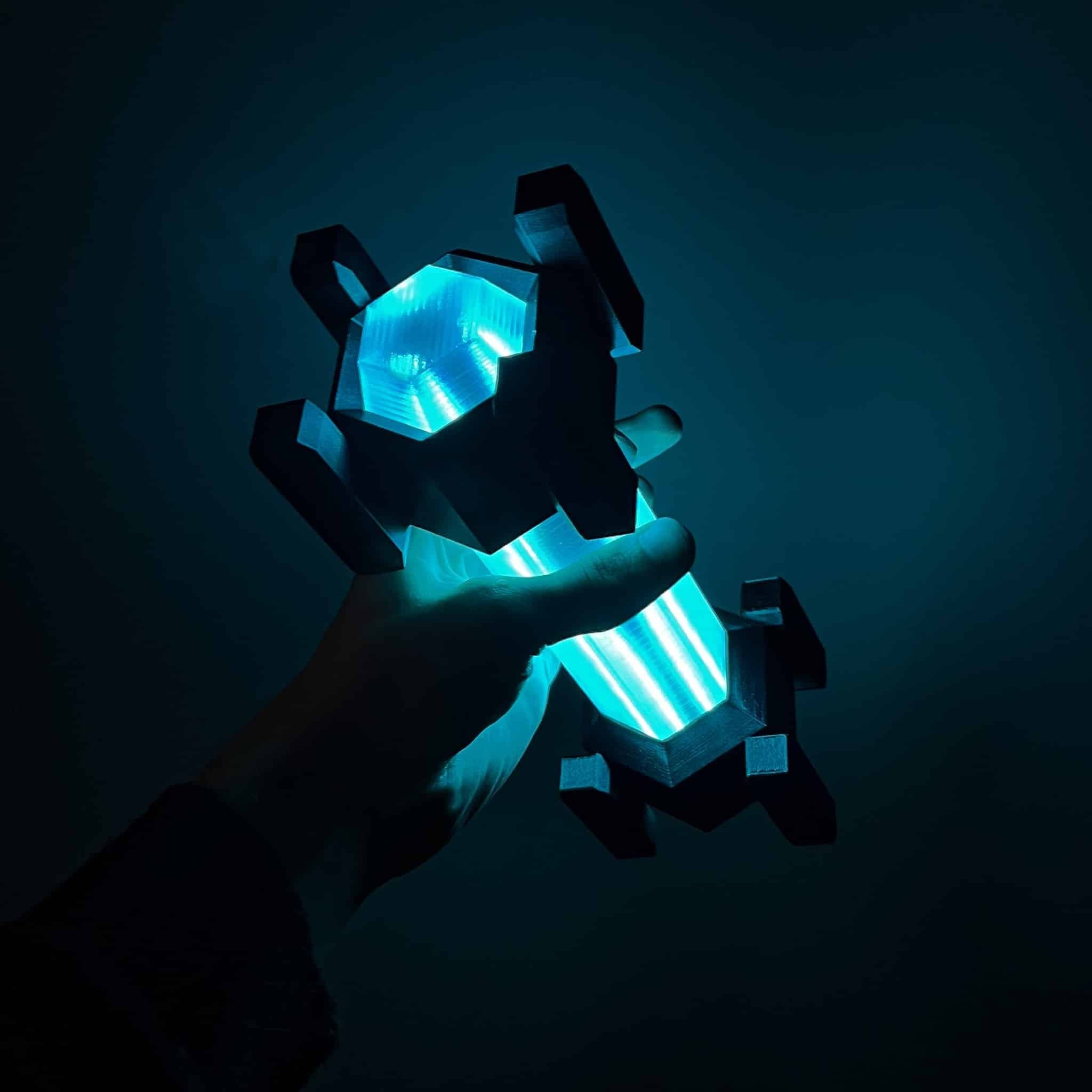 Handcrafted High-Intensity Flare from Deep Rock Galactic with RGB lighting.