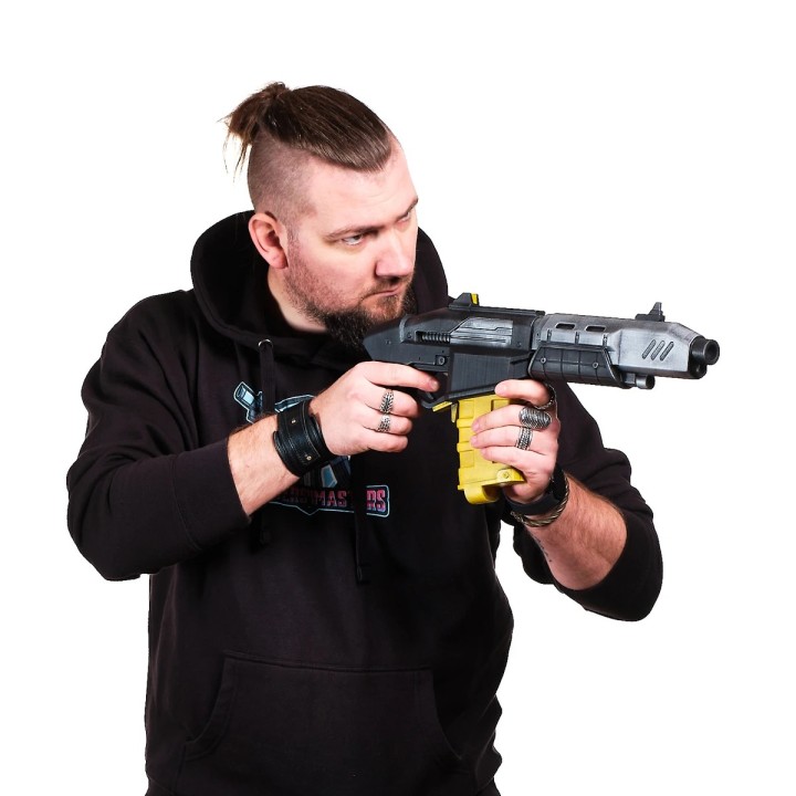 Crusher Replica Prop From Cyberpunk 2077 By Blasters4Masters 1