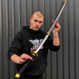 Shusui Katana prop replica on piece by blasters4masters