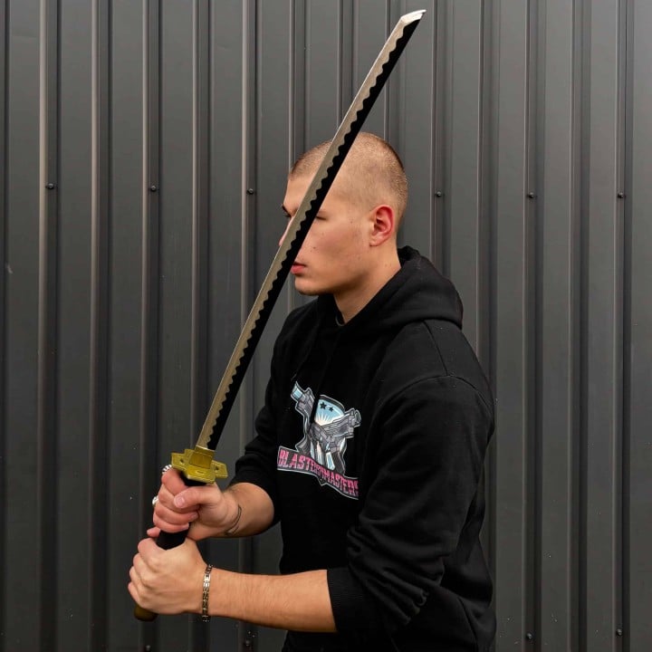 Shusui Katana prop replica on piece by blasters4masters