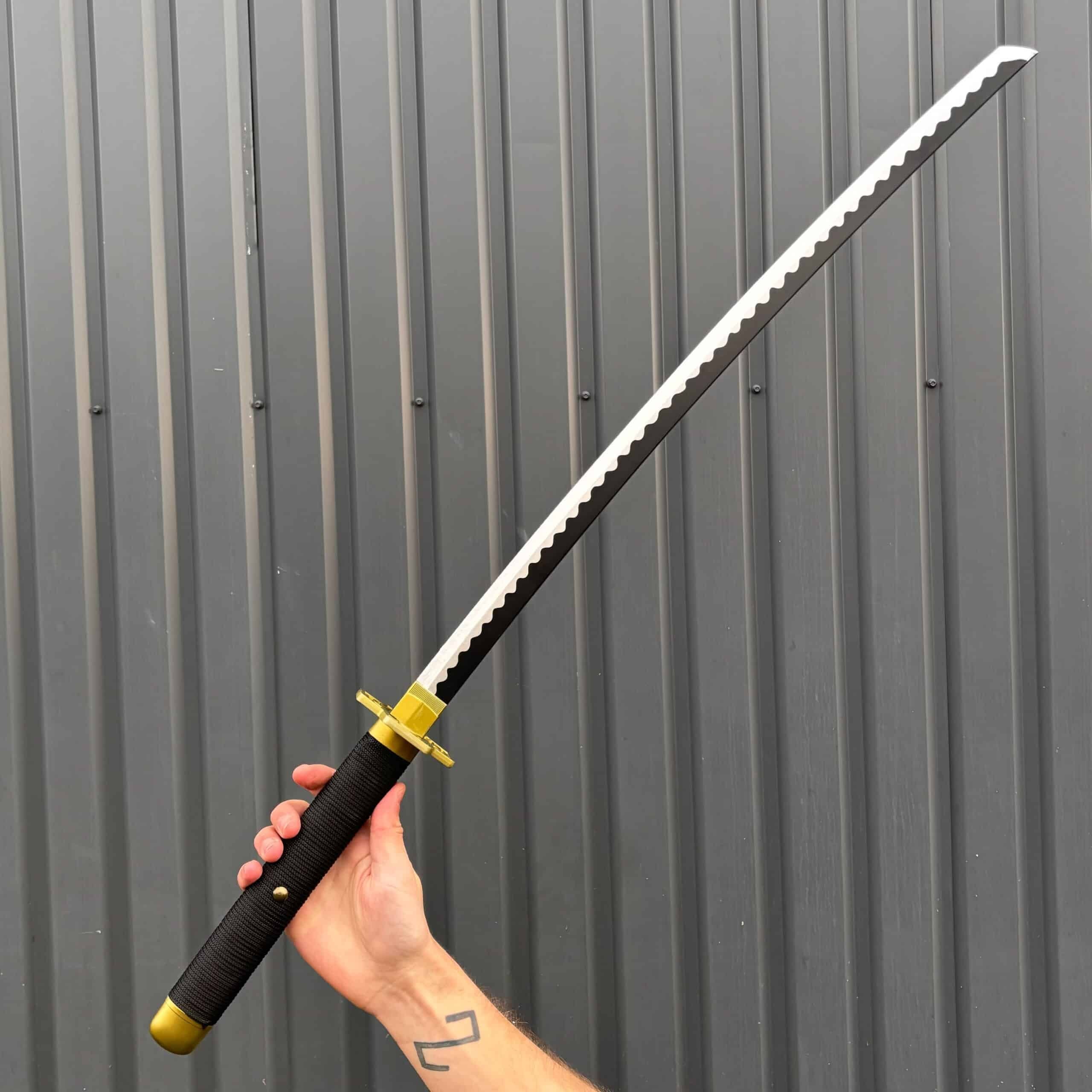 Shusui Katana prop replica on piece by blasters4masters