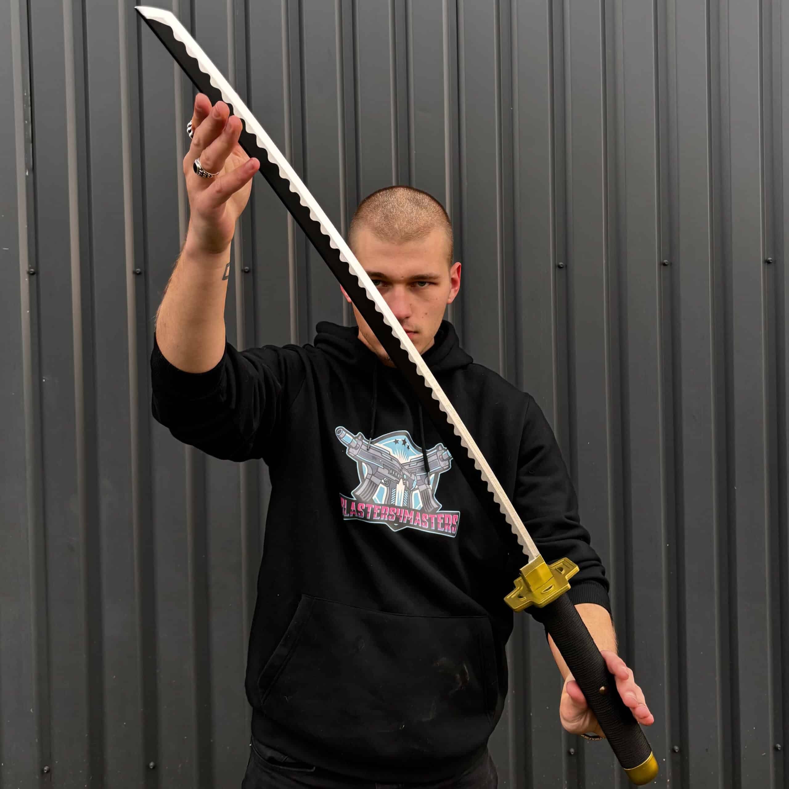 Shusui Katana prop replica on piece by blasters4masters
