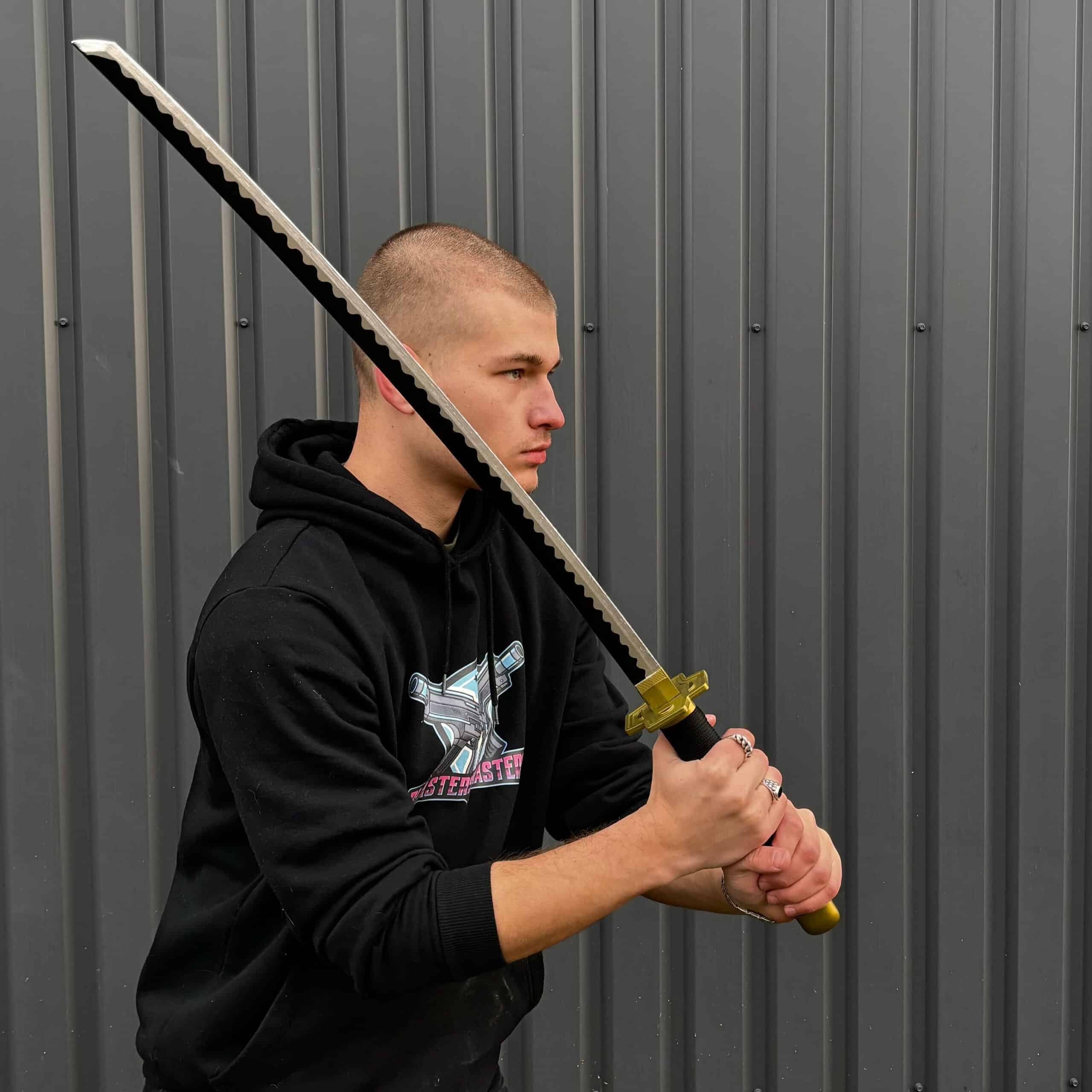 Shusui Katana prop replica on piece by blasters4masters