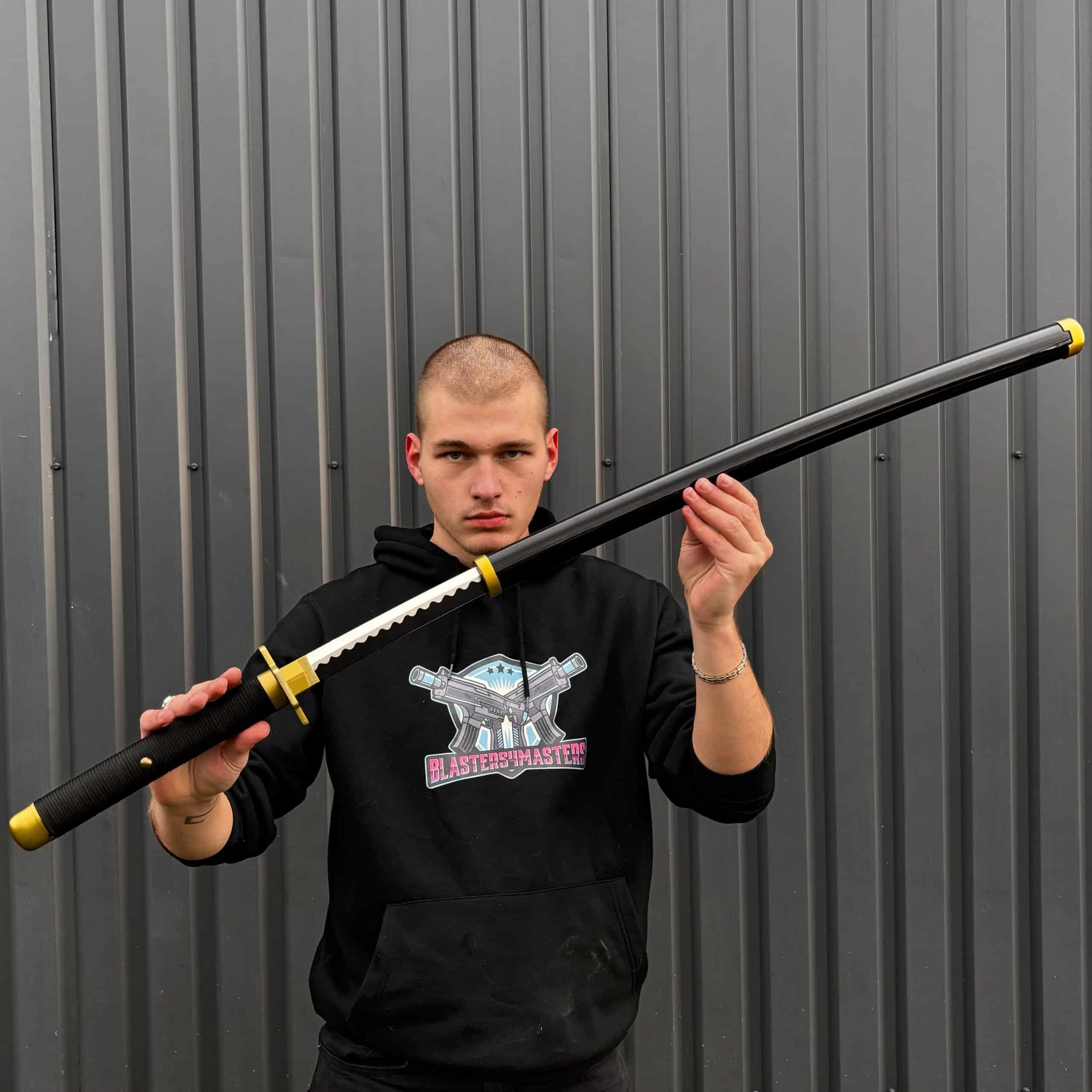 Shusui Katana prop replica on piece by blasters4masters