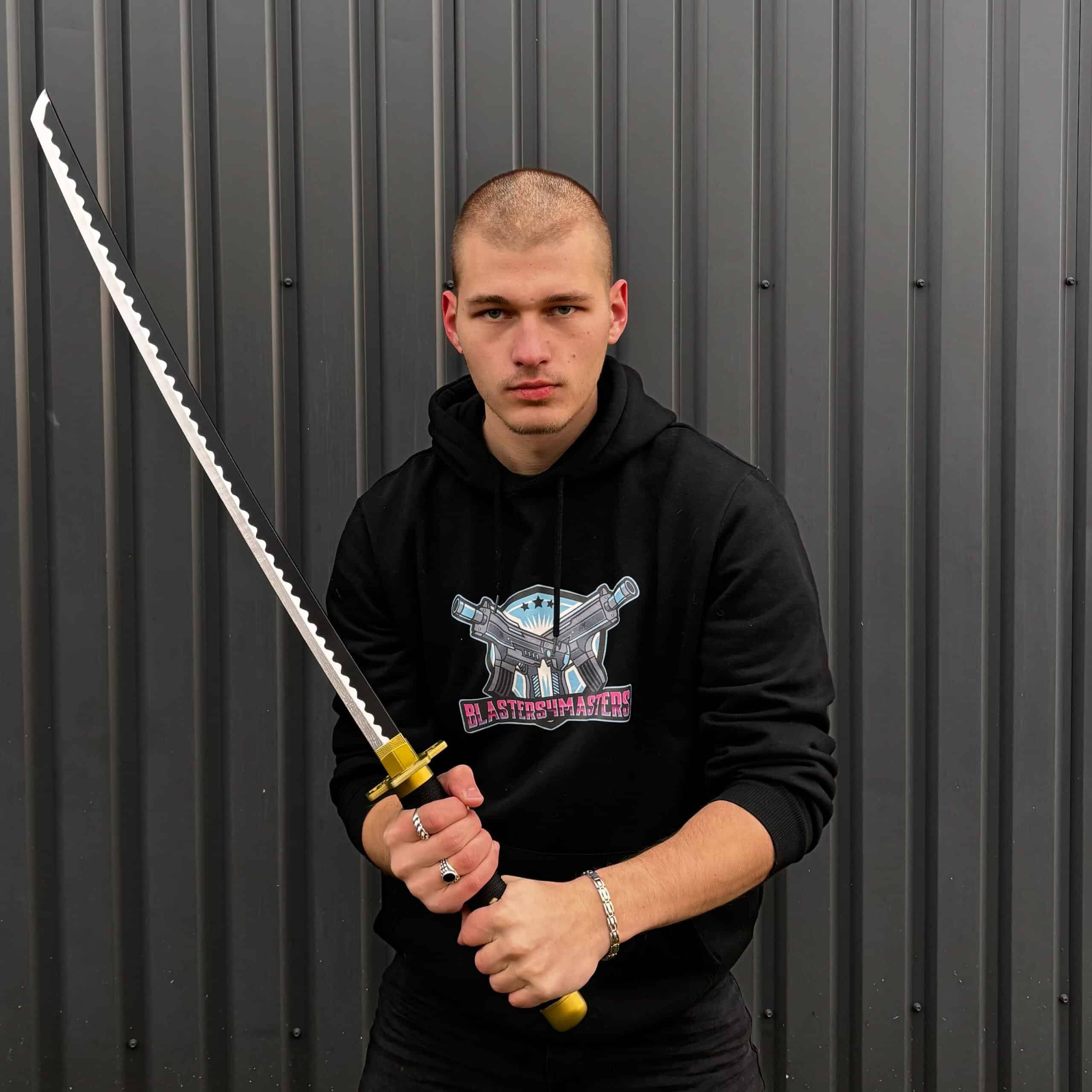 Shusui Katana prop replica on piece by blasters4masters