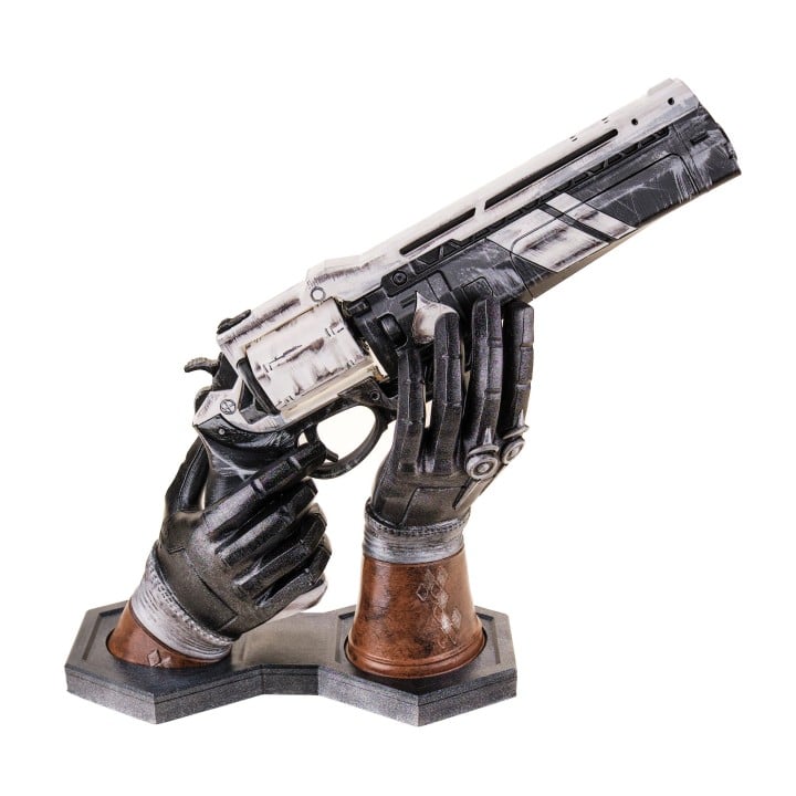 Cayde-6 Hands Stand Ace of spades replica prop from Destiny 2 by Blasters4Masters