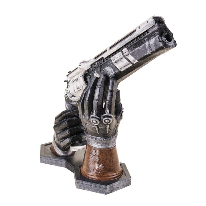 Cayde-6 Hands Stand Ace of spades replica prop from Destiny 2 by Blasters4Masters