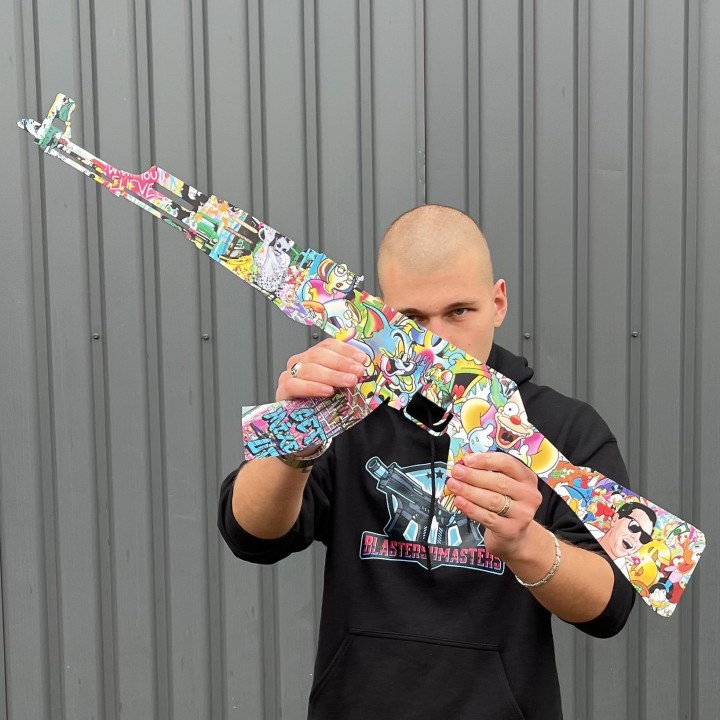 Ak 47 Cartoon prop replica by Blasters4masters