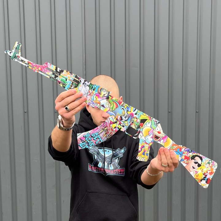 Ak 47 Cartoon prop replica by Blasters4masters