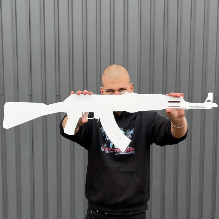 AK 47 Neon Rider prop replica by blasters4masters
