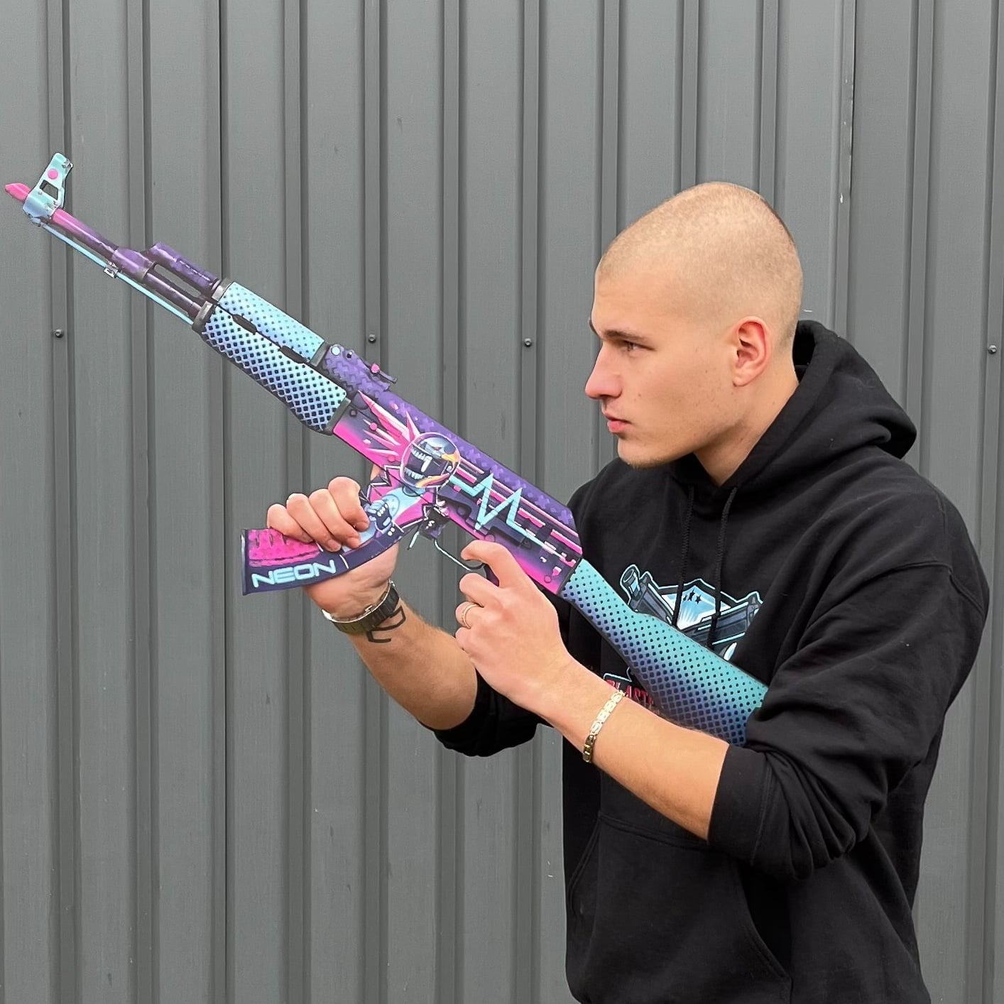 AK 47 Neon Rider prop replica by blasters4masters