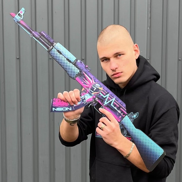 AK 47 Neon Rider prop replica by blasters4masters