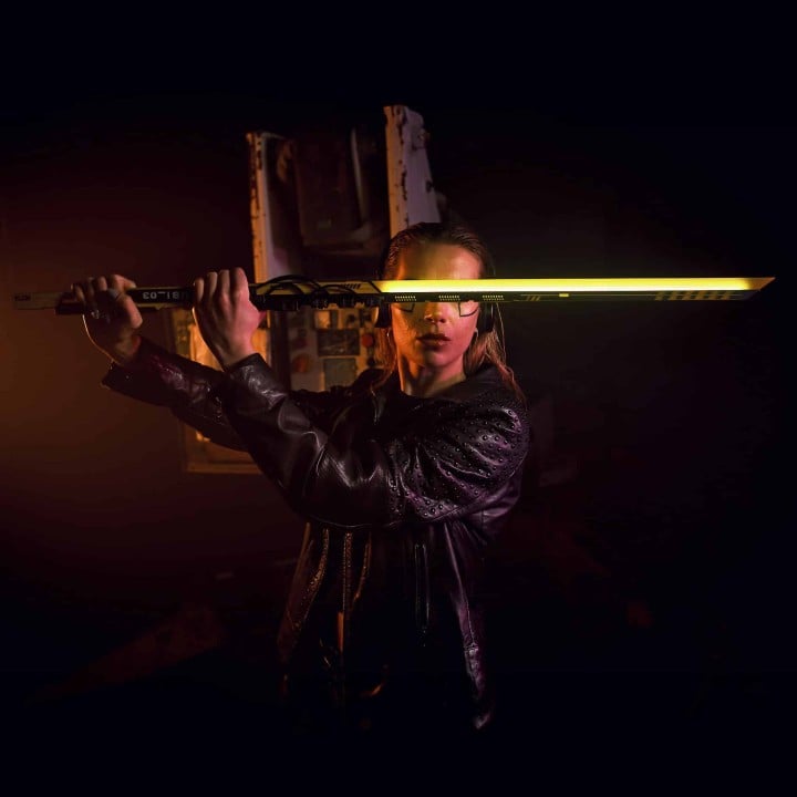 Kosei LED Katana prop replica cyberpunk cosplay by Blasters4Masters