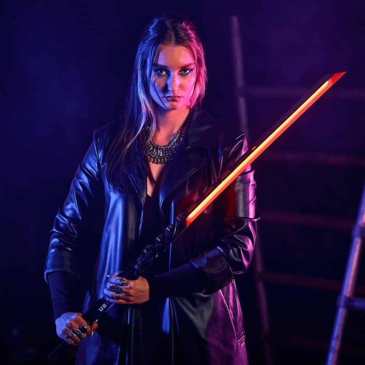 Kosei Red LED Katana prop replica cyberpunk cosplay by Blasters4Masters