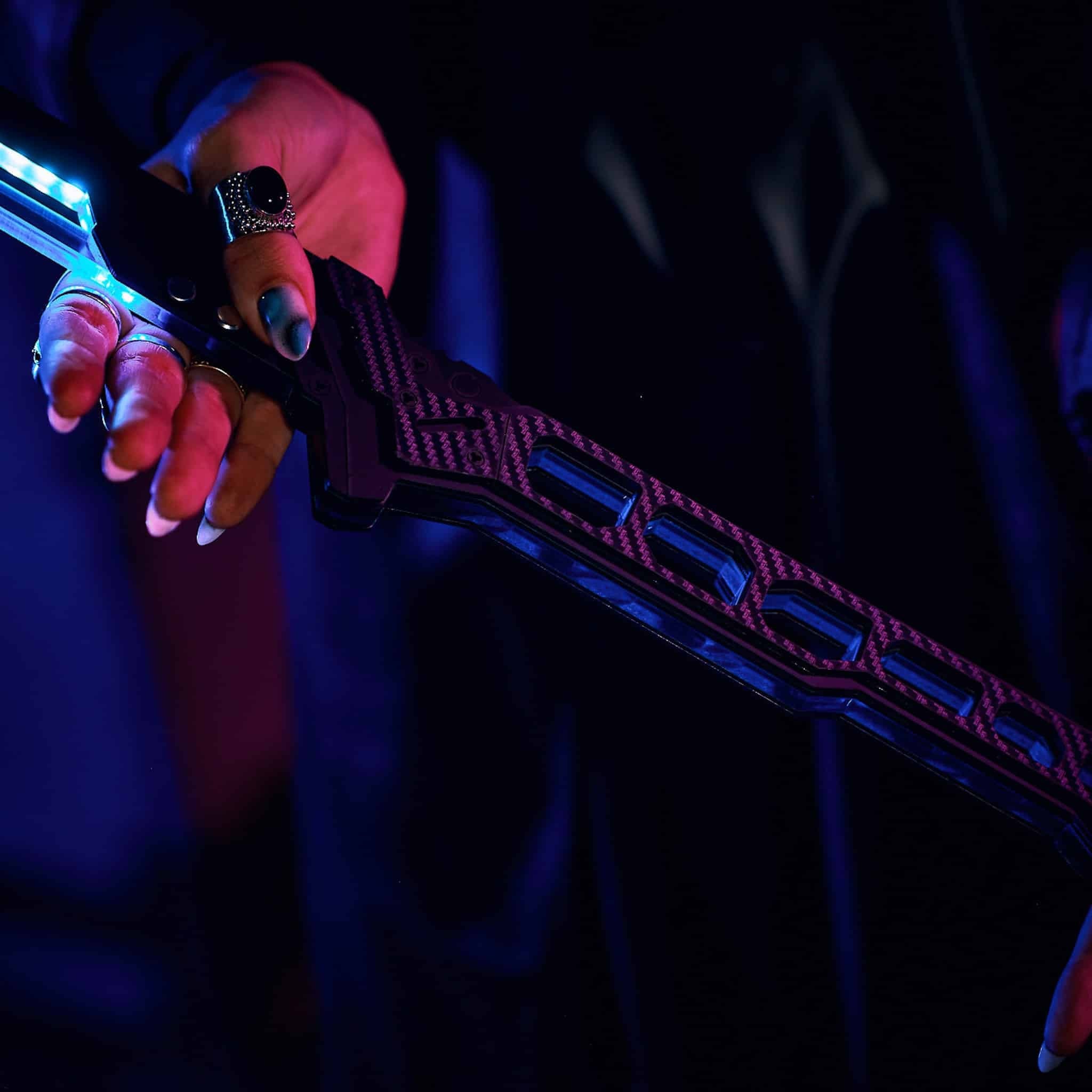 Phantom Blue LED Katana prop replica Cyberpunk by Blasters4Masters