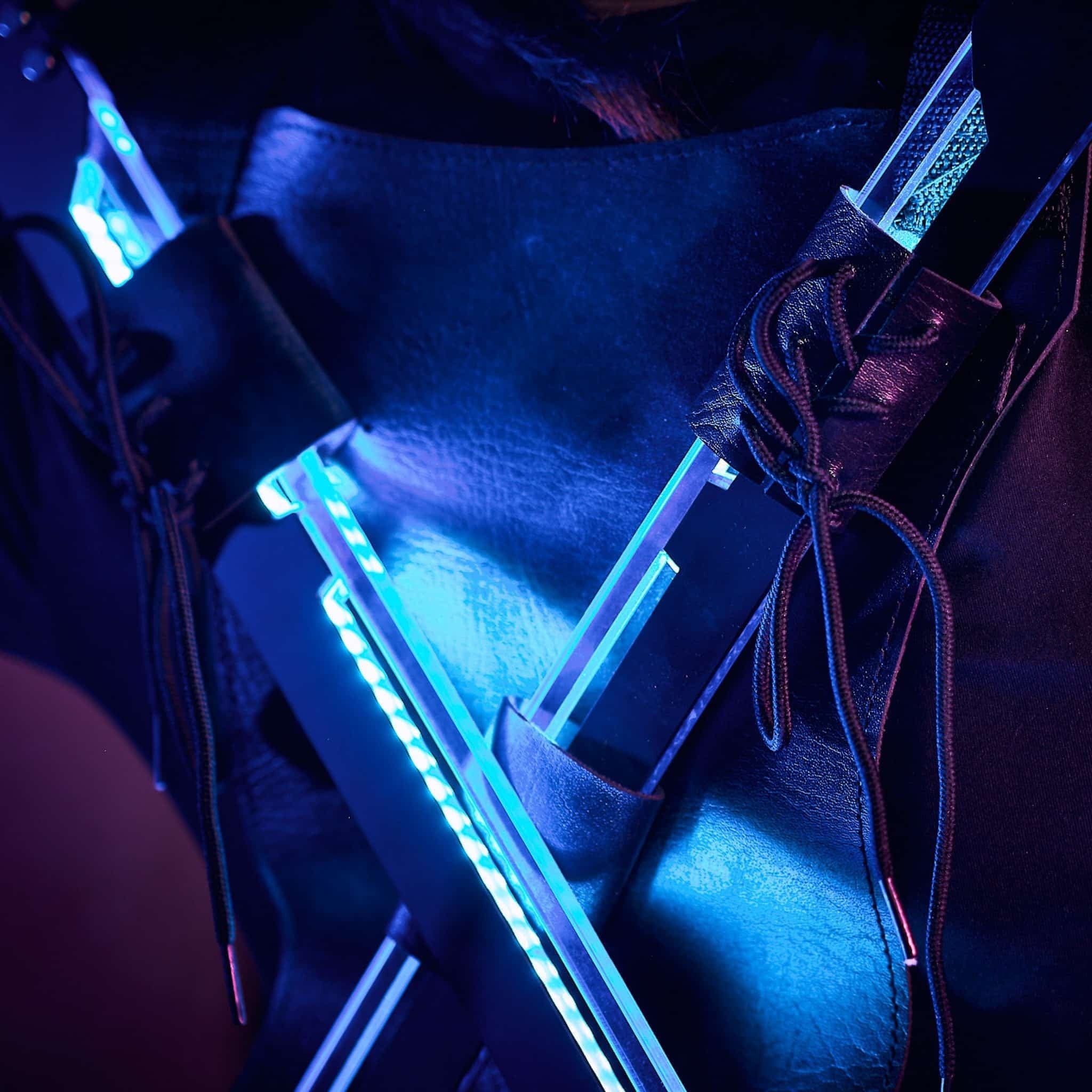Phantom Blue LED Katana prop replica Cyberpunk by Blasters4Masters