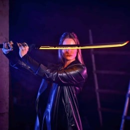 Phantom Orange LED Katana prop replica Cyberpunk by Blasters4Masters