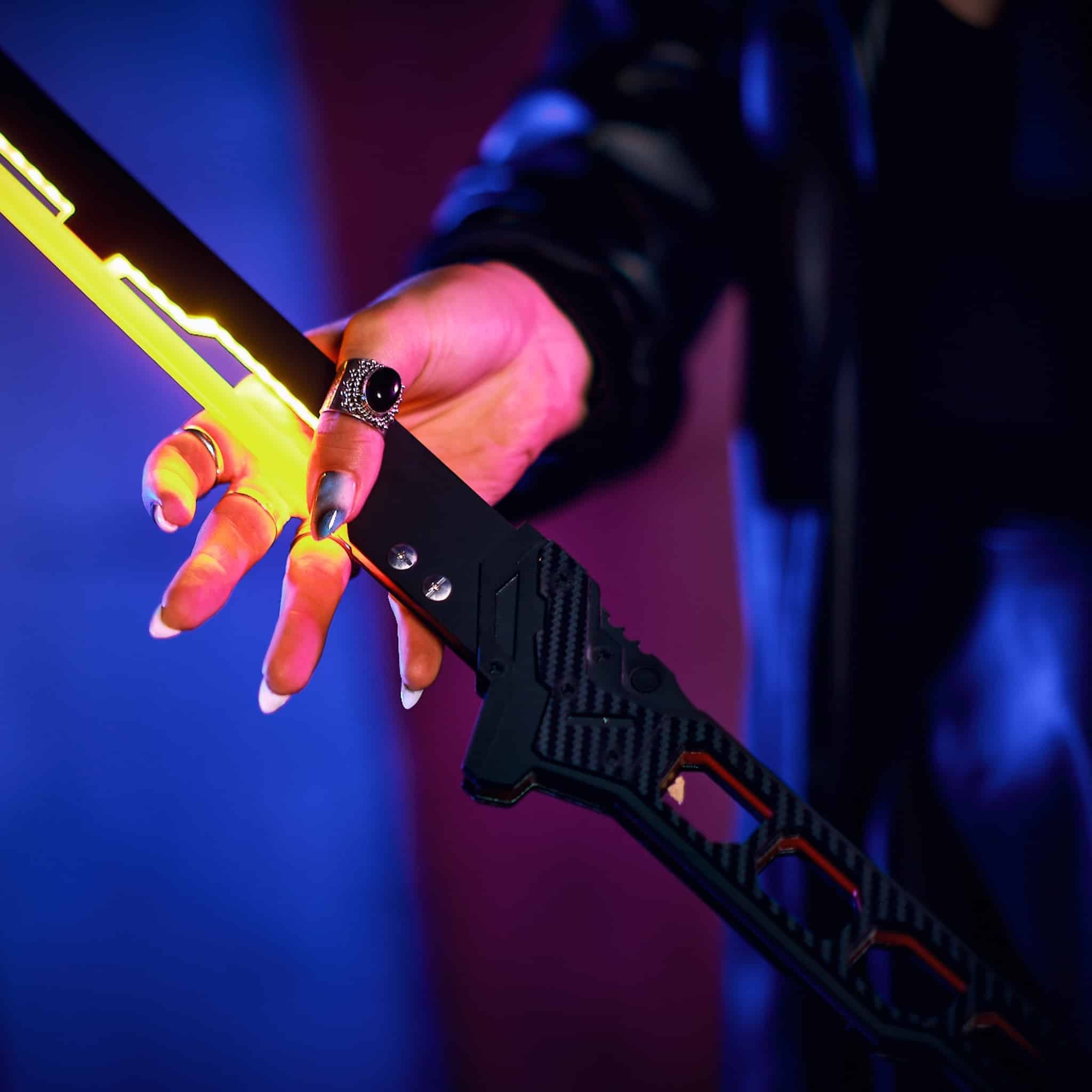 Phantom Orange LED Katana prop replica Cyberpunk by Blasters4Masters