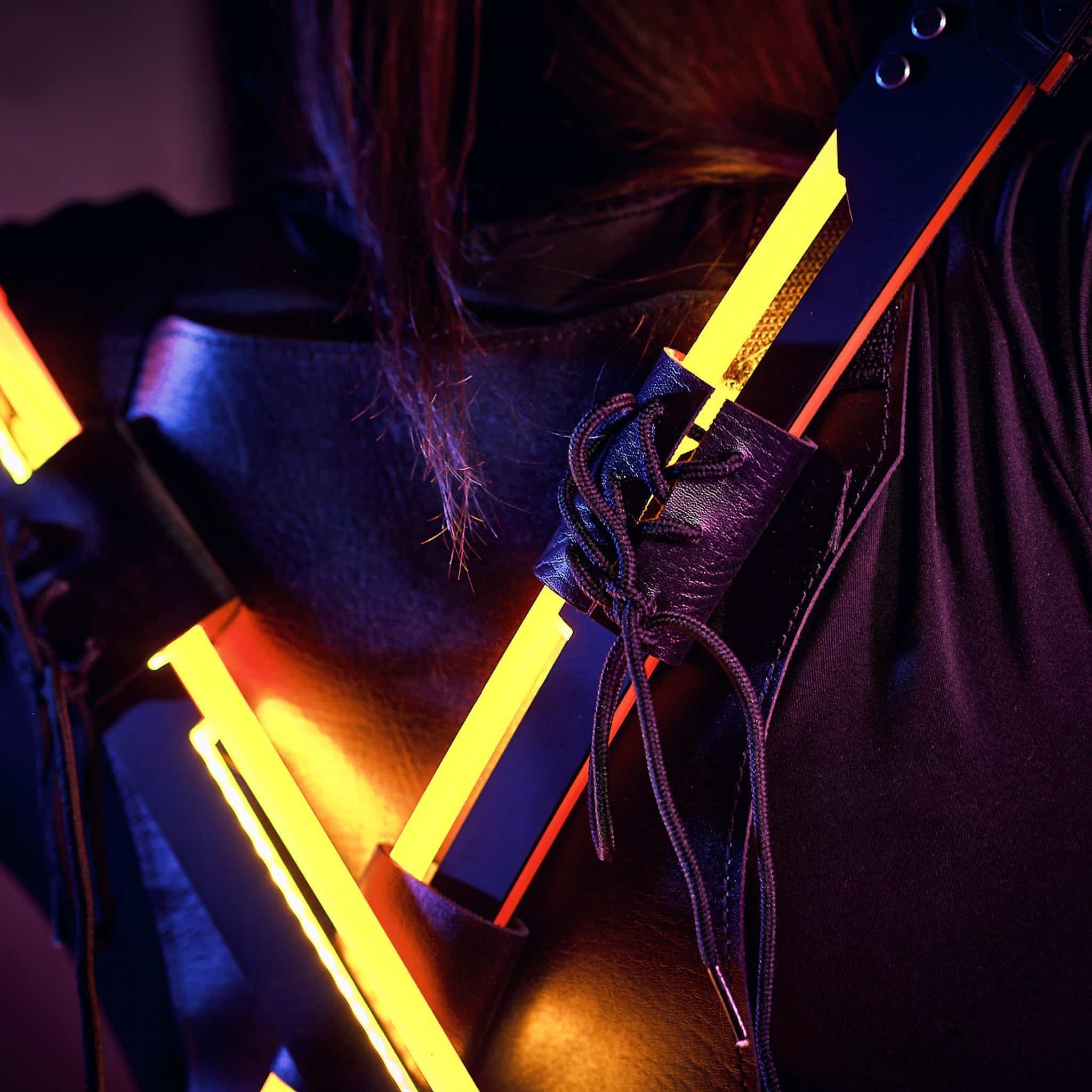 Phantom Orange LED Katana prop replica Cyberpunk by Blasters4Masters