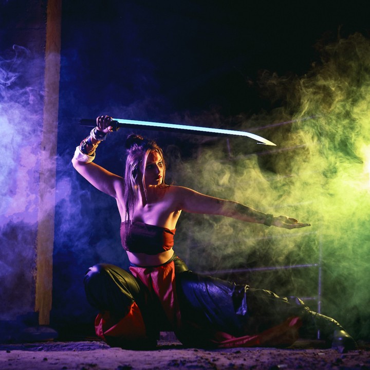 RGB LED Zero katana sword replica prop Borderlands cosplay by Blasters4Masters