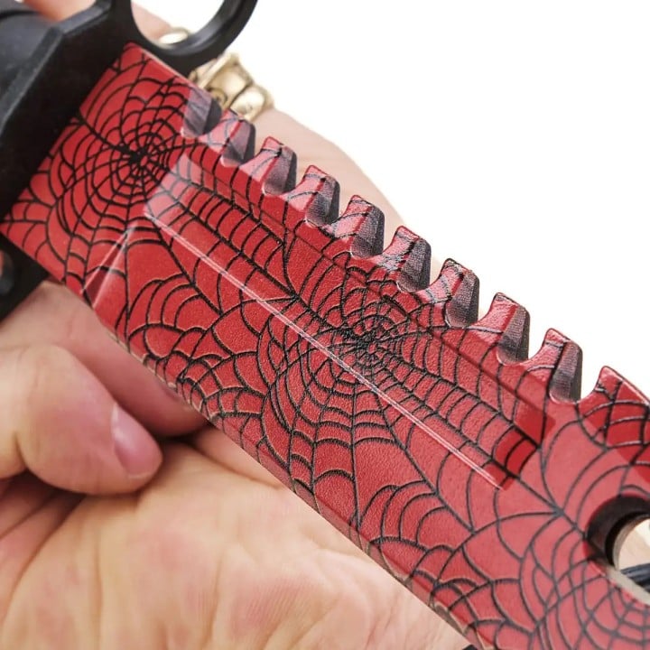 M9 Bayonet Crimson Web Replica Prop From CS GO By Blasters4Masters 5
