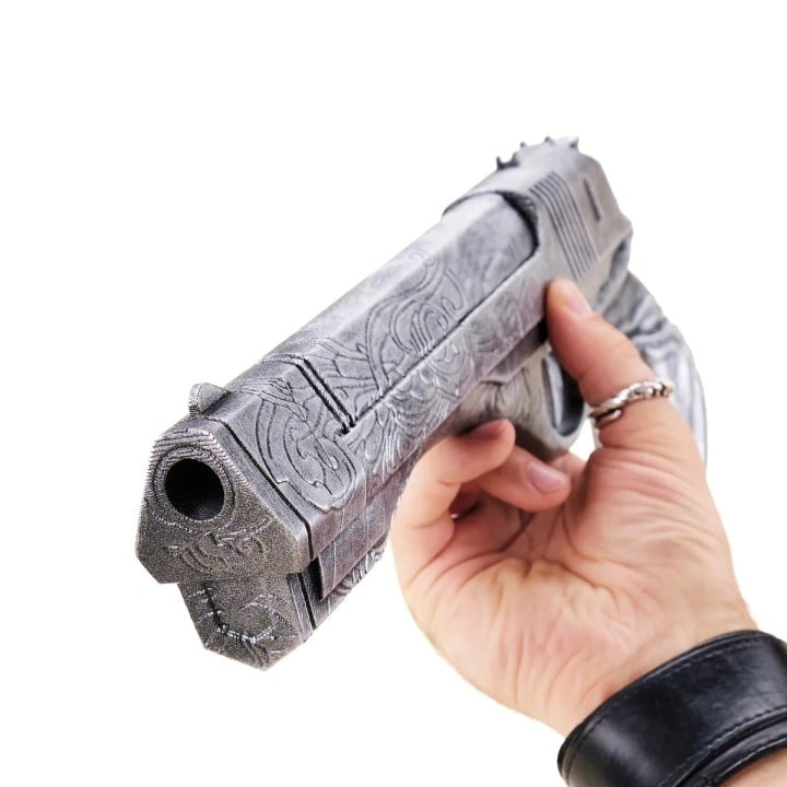 Ebony And Ivory Pistols REMAKE Replica Prop From Devil May Cry By Blasters4Masters 15