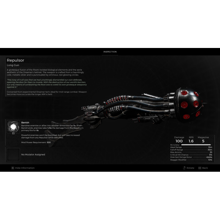 Repulsor – A boss weapon prop replica from Remnant by Blasters4Masters