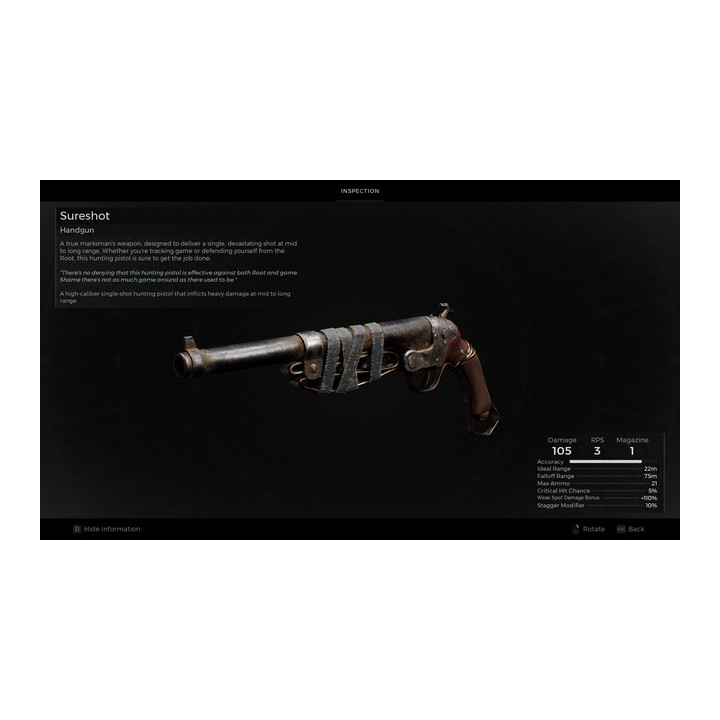 Sureshot prop replica from Remnant by Blasters4Masters