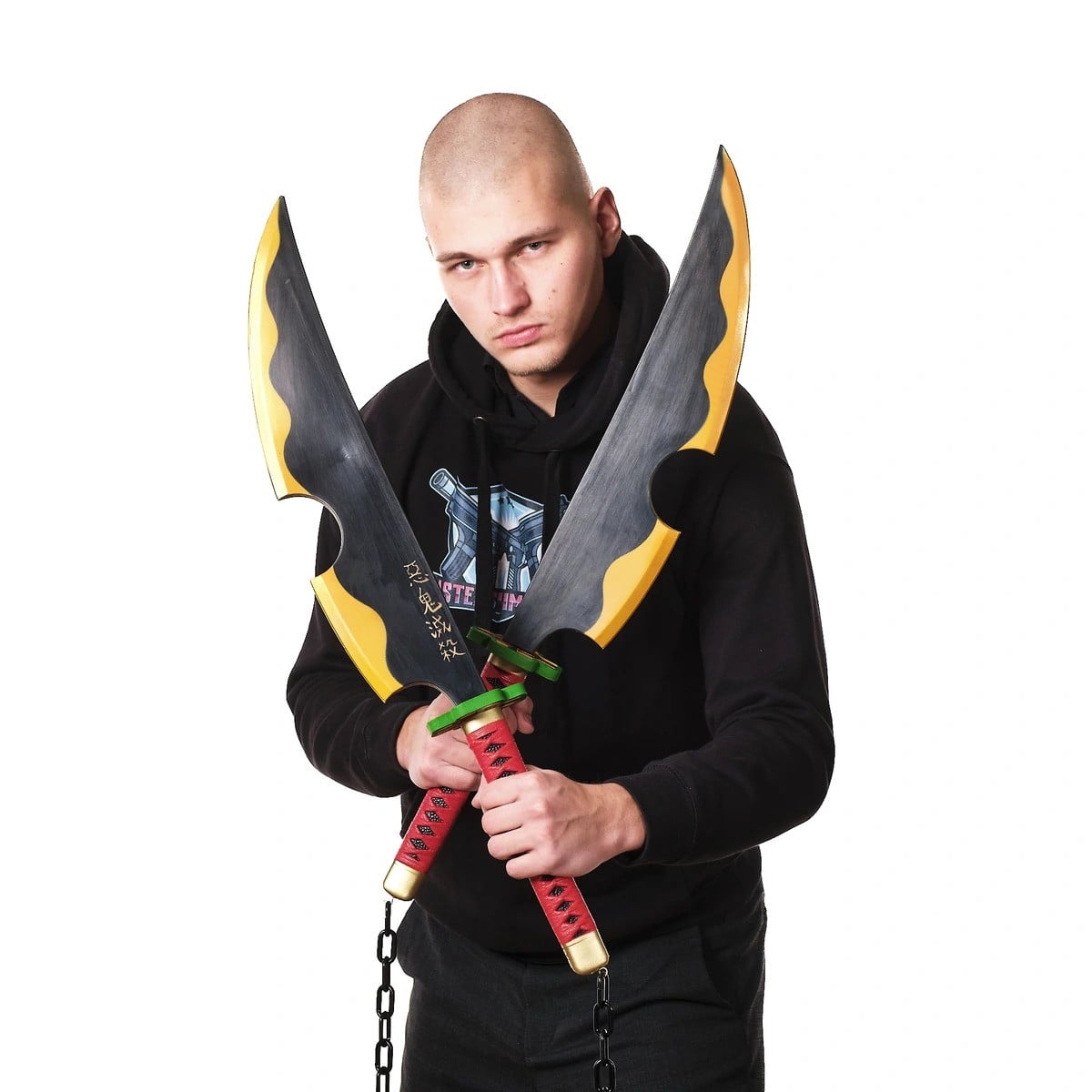 Uzui Tengen Swords Replica Prop From Demon Slayer By Blasters4Masters 1