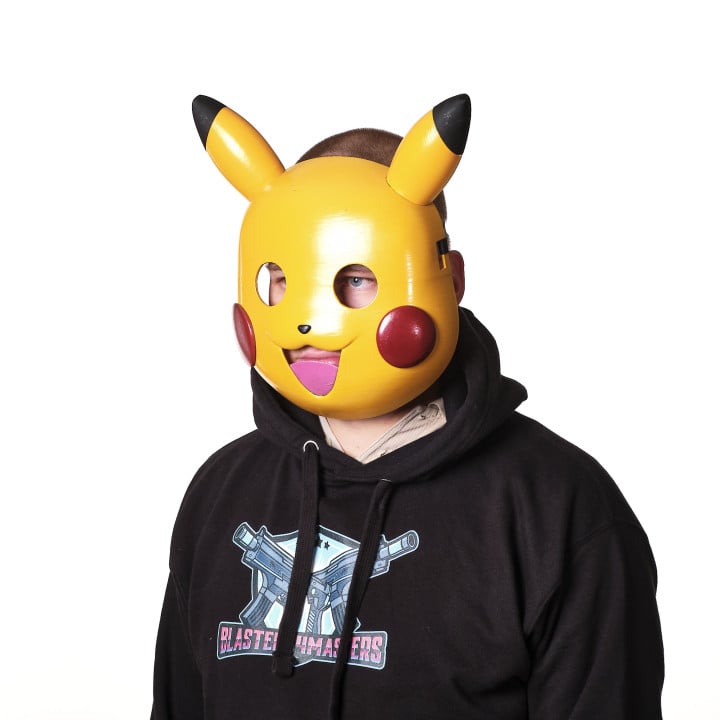 Pikachu mask replica prop by Blasters4Masters