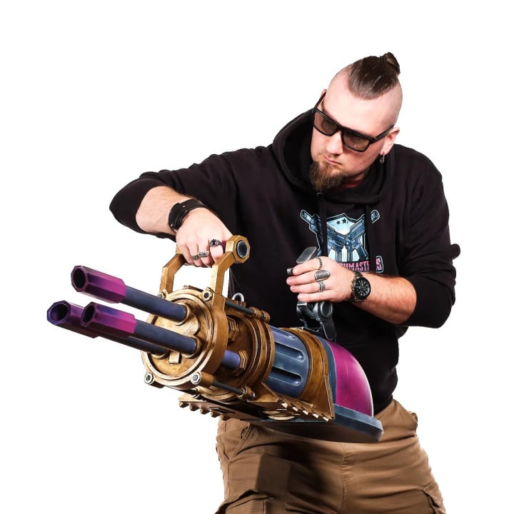 Jinx Pow Pow Minigun Replica Prop From Arcane League Of Legends By Blasters4Masters 3