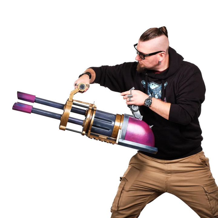Jinx Pow Pow Minigun Replica Prop From Arcane League Of Legends By Blasters4Masters 4