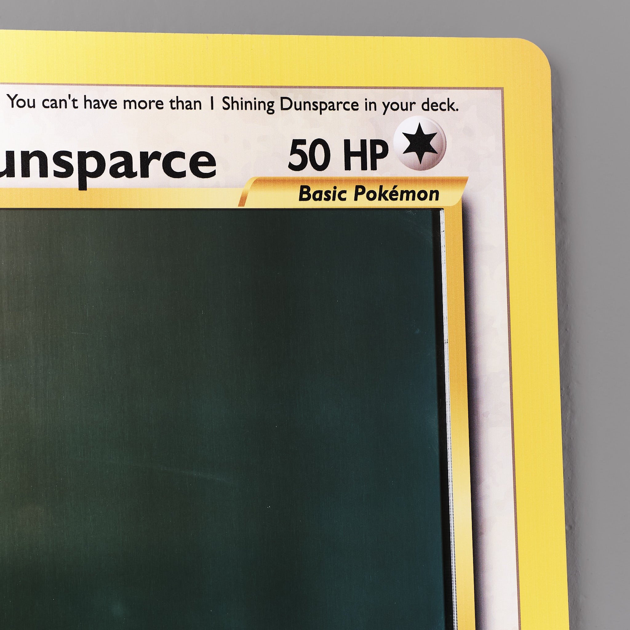 Shining Dunsparce wall art mirror replica prop from Pokemon world by Blasters4Masters