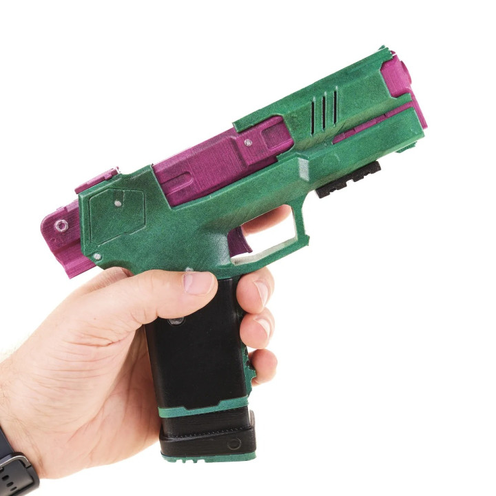 Rebeccas Pistol Replica Prop From Cyberpunk 2077 By Blasters4Masters 1