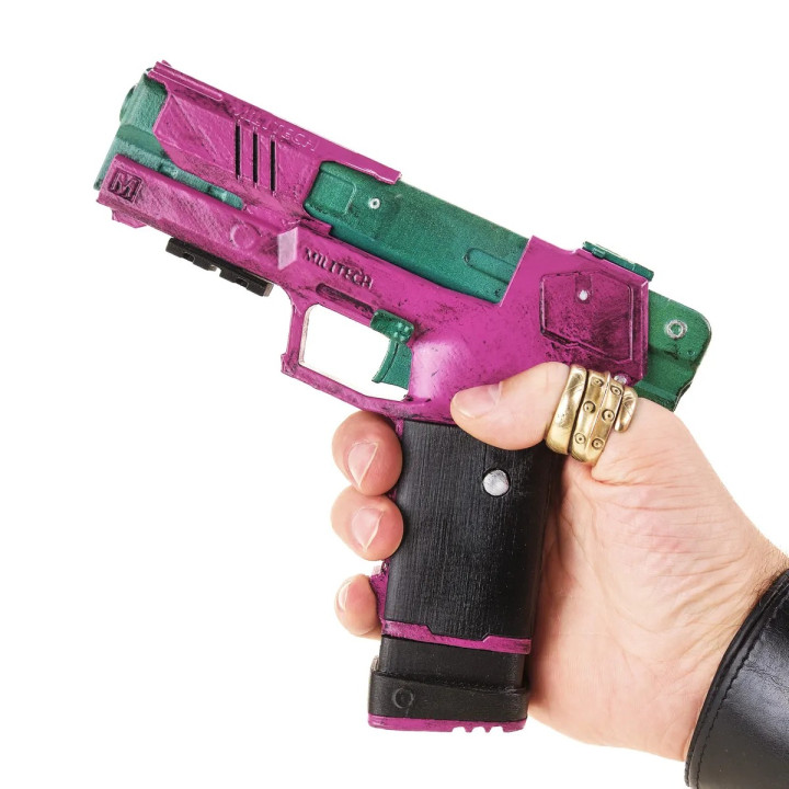 Rebeccas Pistol Inverted Replica Prop From Cyberpunk 2077 By Blasters4Masters