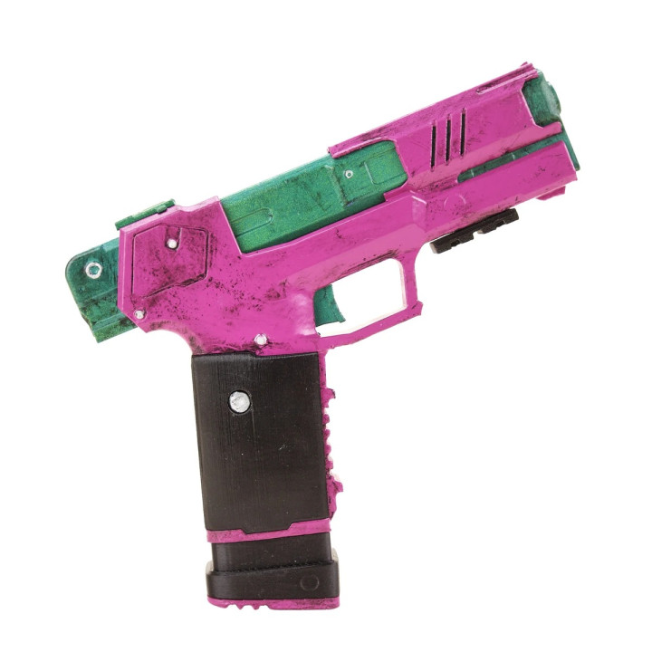 Rebeccas Pistol Inverted Replica Prop From Cyberpunk 2077 By Blasters4Masters 9