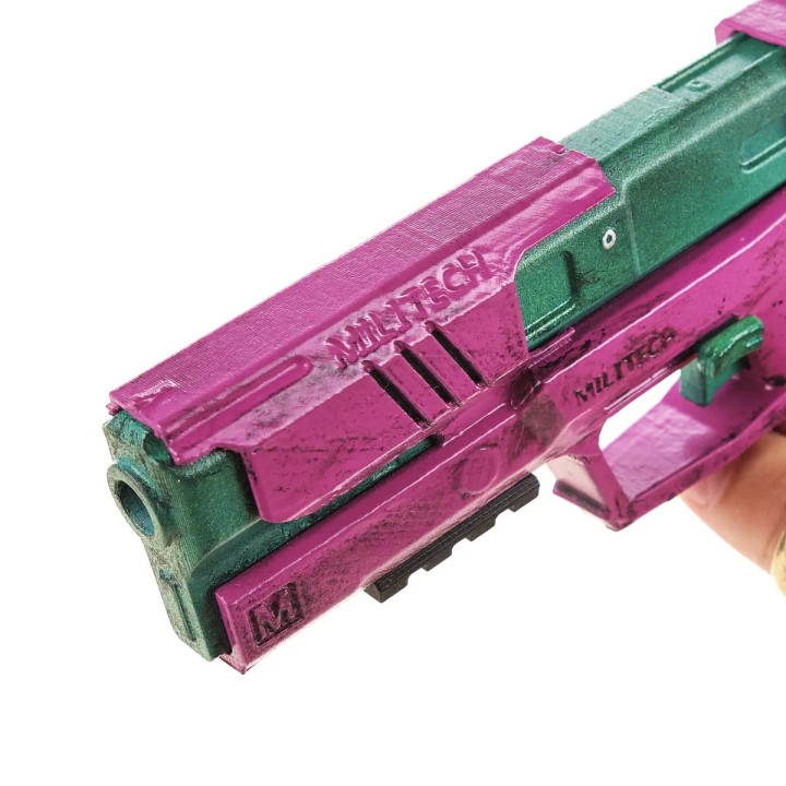 Rebeccas Pistol Inverted Replica Prop From Cyberpunk 2077 By Blasters4Masters 6