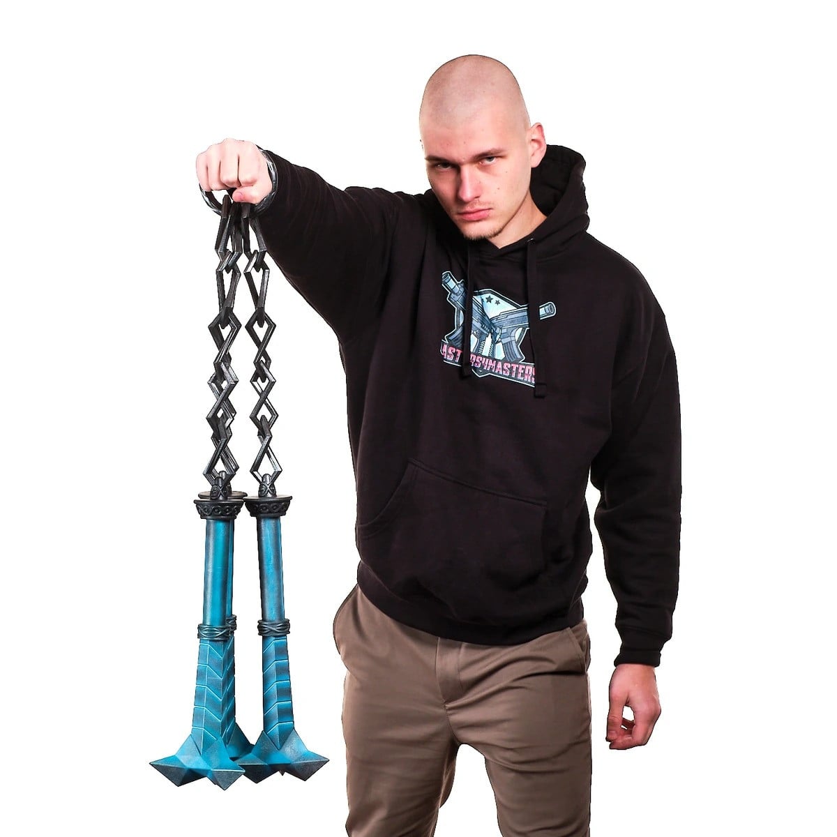 Cerberus Ice Nunchaku Replica Prop From Devil May Cry By Blasters4Masters