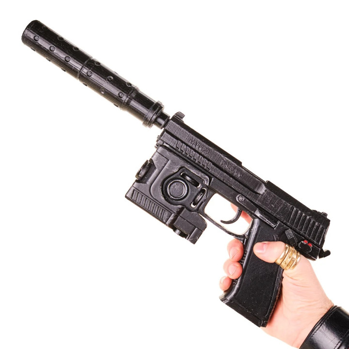 HK MK23 SOCOM Suppressed Replica Prop From Metal Gear Solid By Blasters4Masters 1