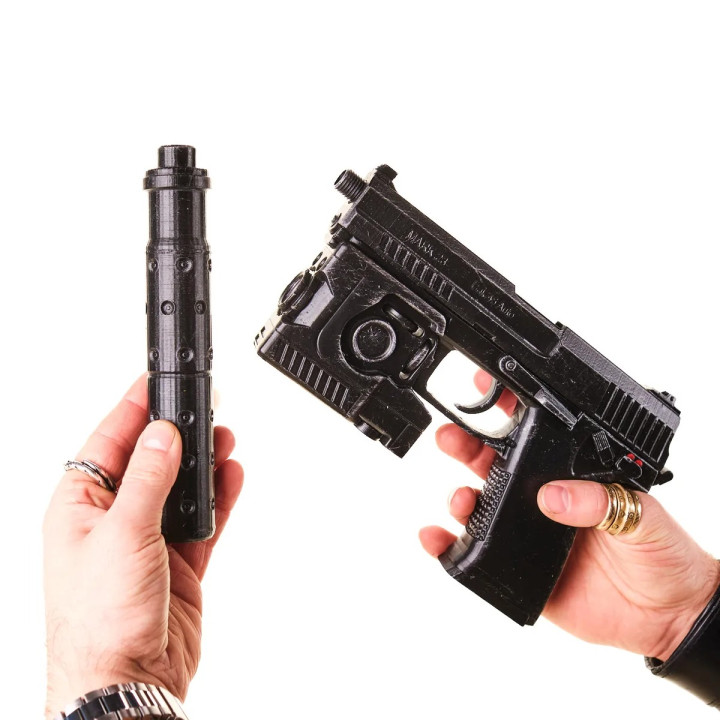 HK MK23 SOCOM Suppressed Replica Prop From Metal Gear Solid By Blasters4Masters 12