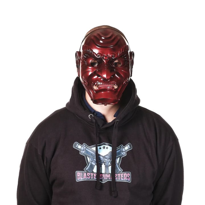 Oni Mask Red Angry Guy Prop By Blasters4Masters