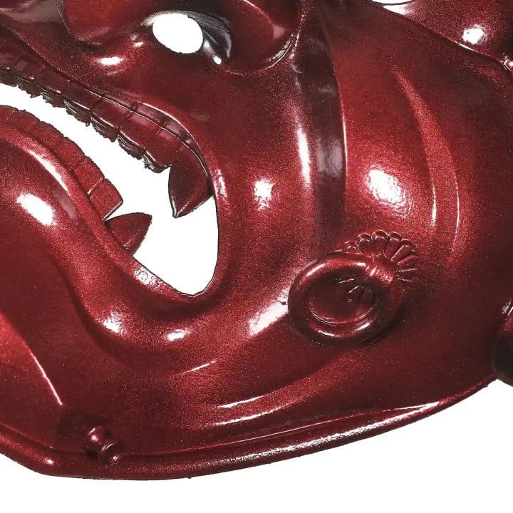 Oni Mask Red Angry Guy Prop By Blasters4Masters 11