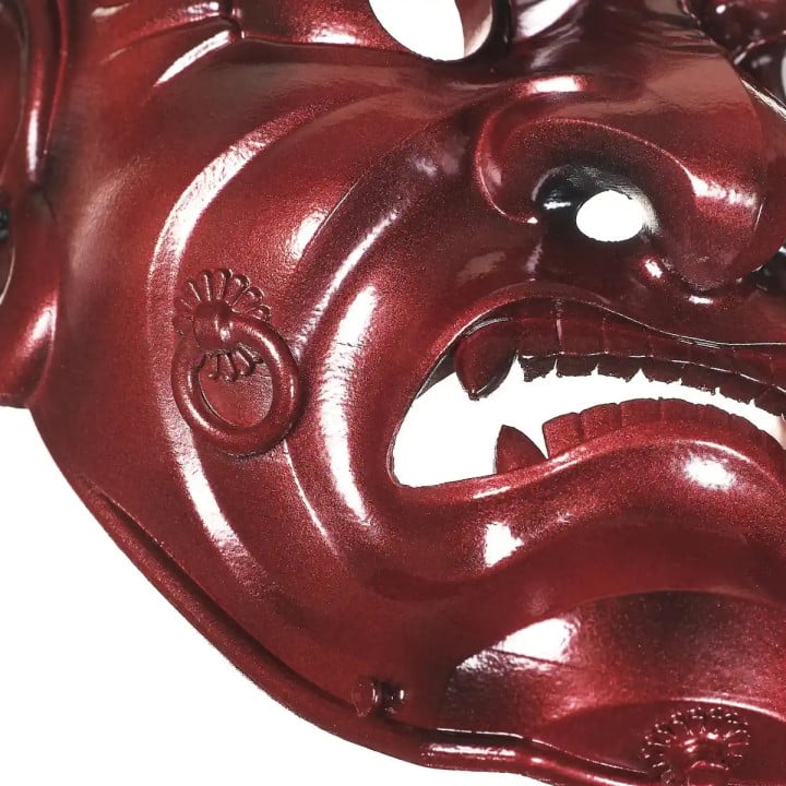 Oni Mask Red Angry Guy Prop By Blasters4Masters 8
