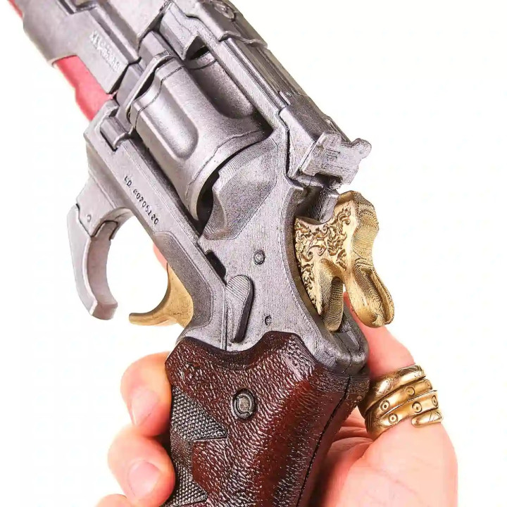 Archangel Revolver Replica Prop From Cyberpunk 2077 By Blasters4Masters 3
