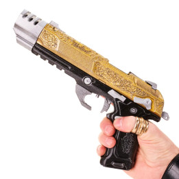 La Chingona Dorada Pistol Replica Prop From Cyberpunk 2077 By Blasters4Masters