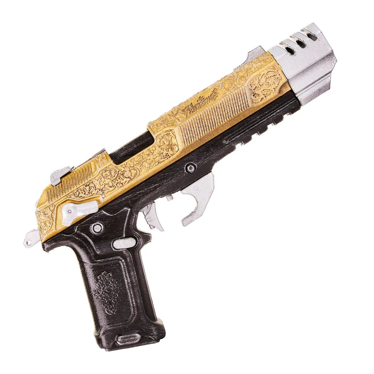 La Chingona Dorada Pistol Replica Prop From Cyberpunk 2077 By Blasters4Masters 10