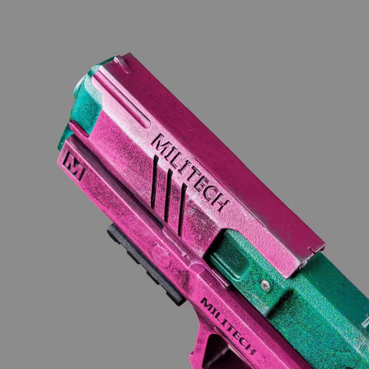 Rebeccas Pistol Pink Green PREMIUM EDITION Replica Prop From Cyberpunk 2077 By Blasters4Masters 8