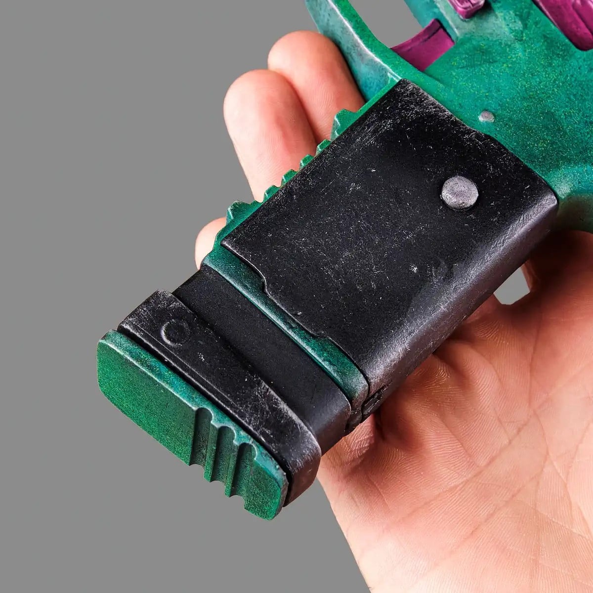 Rebeccas Pistol Green Pink PREMIUM EDITION Replica Prop From Cyberpunk 2077 By Blasters4Masters 2