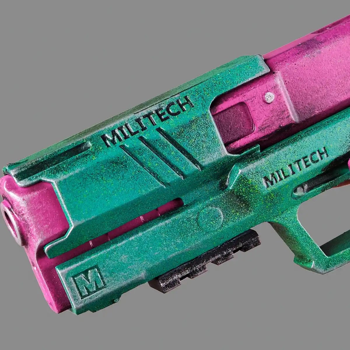 Rebeccas Pistol Green Pink PREMIUM EDITION Replica Prop From Cyberpunk 2077 By Blasters4Masters 8