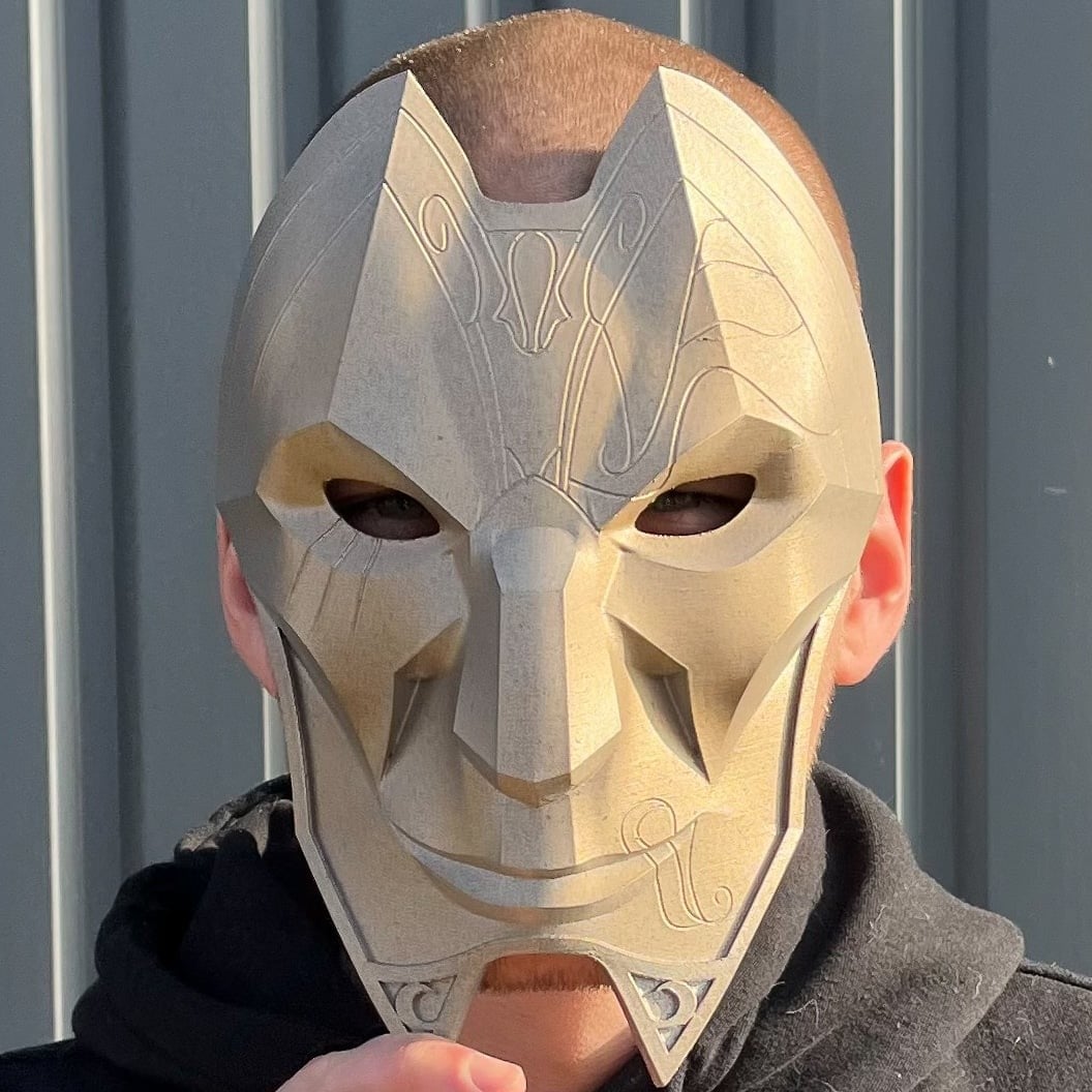Jhin mask from LOL replica by Blasters4Masters